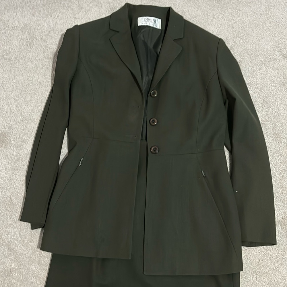 Classic Dark Green Suit  Skirt & trousers